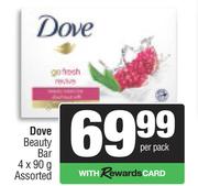 Dove Beauty Bar Assorted-4 x 90g