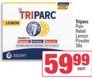 Triparc Pain Relief Lemon Powder-38s Each 