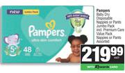 Pampers Baby Dry Disposable Nappies Or Pants Jumbo Pack Incl. Premium Care Value Pack Nappies Or Pan