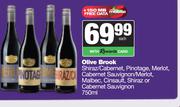 Olive Brook Shiraz/Cab,Pinotage,Merlot,Cab Sauv/Malbec,Cinsault,Shiraz Or Cab Sauv-750ml