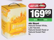 4th Street NL Sweet White,Late Harvest,NL Sweet Rose Or NL Sweet Red-5L