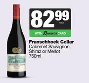 Franschhoek Cellar Cabernet Sauvignon, Shiraz Or Merlot-750ml