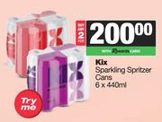 Kix Sparkling Spritzer Cans-For 2 x 6 x 440ml