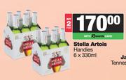 Stella Artois Handies-For 2 x 6 x 330ml