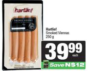 Hartlief Smoked Viennas-250g