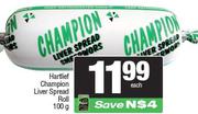Hartlief Champion Liver Spread Roll-100g