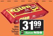 Glen Tagless Teabags-100s Per Pack