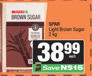 Spar Light Brown Sugar-2kg 