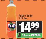 Fanta Or Sprite-1.25Ltr Each