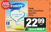 Purity Baby Cereal Maize Assorted-200g