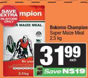 Bokomo Champion Super Maize Meal-2.5kg 