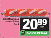 Hartlief Champion Hunters Polony-200g
