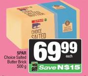 Spar Choice Salted Butter Brick-500g