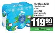 Caribbean Twist Spirit Cooler Cans-6 x 440ml