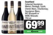 Swartland Cab Sauv,Merlot,Pino,Syrah,Chenin Blanc,Chardonnay,Sauv WC Bouquett Or WMC Moscato-750ml