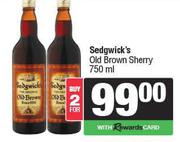Sedgwick's Old Brown Sherry-For 2 x 750ml