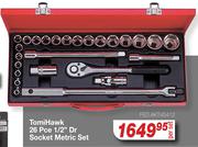 Tomi Hawk 26 Pce 1/2" Dr Socket Metric Set FED.AKT45412