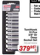 Tomi Hawk 10 Pce 3/8" Dr Deep Socket Set FED.AKT45204-Per Set