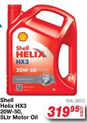 Shell Helix HX3 20W-50 Motor Oil SHL.8600-5L