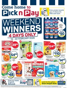 Pick n Pay Western Cape : Weekend Winners (19 February - 22 February 2026)