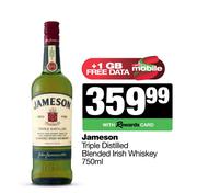 Jameson Triple Distilled Blended Irish Whisky-750ml