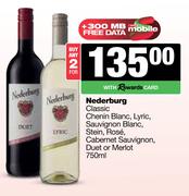 Nederburg Classic Chenin Blanc,Lyric,Sauv Blanc,Stein,Rose,Cab Sauv,Duet Or Merlot-For 2 x 750ml