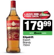 Klipdrift Export Brandy-750ml