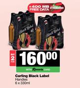Carling Black Label Handies-For 2 x 6 x 330ml