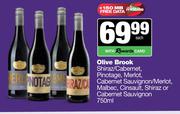 Olive Brook Shiraz/Cab,Pino,Merlot,Cab Sauv,Malbec,Cinsault,Shiraz Or Cab Sauv-750ml