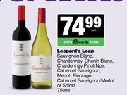 Leopard's Leap Sauv Blanc Chardonnay,Chenin,Pinot Noir,Cab Sauv,Merlot,Pino Or Shiraz-750ml