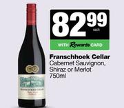 Franschhoek Cellar Cabernet Sauvignon,Shiraz Or Merlot-750ml