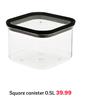 Square Canister 0.5L