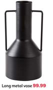 Long Metal Vase