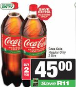Coca-Cola Regular Only-For 2 x 2Ltr