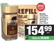 Nescafe Gold Coffee Jar 200g Or Refill 220g Assorted-Each