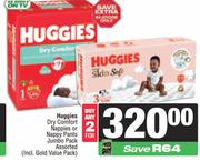 Huggies Dry Comfort Nappies Or Nappy Pants Jumbo Pack Assorted-For Any 2