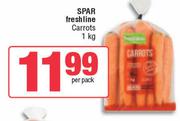 Spar Freshline Carrots-1kg Per Pack