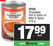 Spar Chakalaka Hot & Spicy Or Mild & Spicy-410g Each