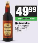 Sedgwick's The Original Old Brown-750ml
