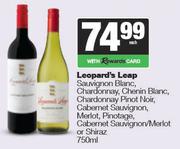 Leopard's Leap Sauvignon Blanc, Chardonnay, Chenin Blanc, Chardonnay Pinot Noir-750ml Each