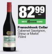 Franschhoek Cellar Cabernet Sauvignon, Shiraz Or Merlot-750ml Each