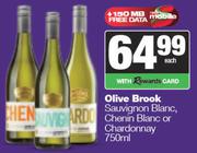 Olive Brook Sauvignon Blanc, Chenin Blanc Or Chardonnay-750ml Each