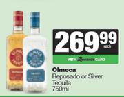 Olmeca Reposado Or Silver Tequila-750ml Each