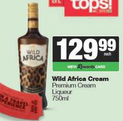 vWild Africa Cream Premium Cream Liqueur-750ml