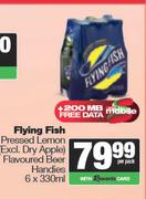 Flying Fish Pressed Lemon Flavoured Beer Handies-6 x 330ml
