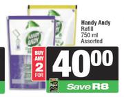 Handy Andy Refill Assorted-For Any 2 x 750ml
