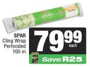 Spar Cling Wrap Perforated-100m Pack