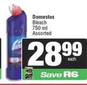 Domestos Bleach Assorted-750ml 