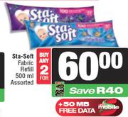Sta-Soft Fabric Refill Assorted-For Any 2 x 500ml