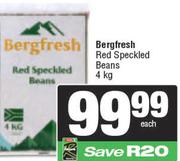Bergfresh Red Speckled Beans-4kg